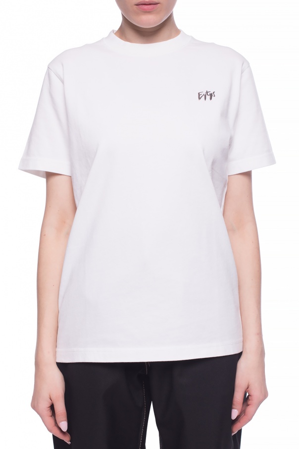 Women's Clothing | LANVIN rhinestone-embellished logo T-shirt